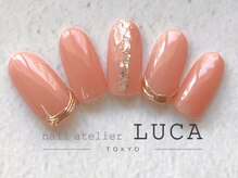 ネイルアトリエルカ(nail atelier LUCA)/W-74 テラコッタシェルネイル