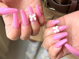 オーロラピンク×リボンパーツ
