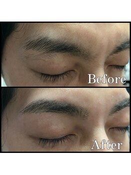 眉毛男子 新宿店/アーチ眉【 before / after 】
