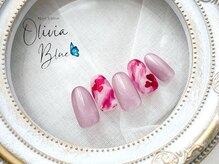 オリビアブルー(Olivia Blue)/バレンタインネイル