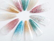 ティアリーネイル コレットマーレ店(Tiary Nail)/ラメグラ☆長さだし