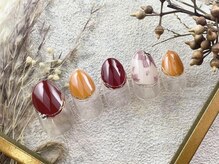 レアレアネイル(Lealeanail)/【パラジェル】オータムネイル