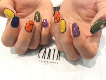 アース ネイルアイラッシュ 前橋店(EARTH Nail&Eyelash)/アートデザイン ￥８０００