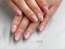 ネイルアトリエルカ(nail atelier LUCA)/M-228 ニュアンスフラワーネイル