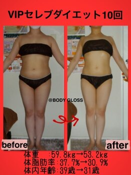 ボディグロス 梅田店(BODY GLOSS)/VIPセレブダイエットコース10回