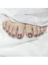 アン ジョーヌドラゴ/【フットネイル】ミラーネイル