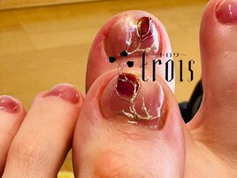 うる艶チューリップネイル