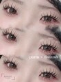リムル バイ グリッター つくば店(RIMURU by GLITTER) パリエクで存在感のあるお目元に!下エクステも追加で存在感UP♪