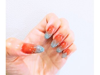 ギャリーネイル(galy Nail)/ラメグラ+下地カラー