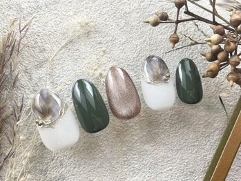 レアレアネイル(Lealeanail)/【パラジェル】オータムネイル