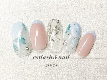エストラッシュアンドネイル 銀座店(est lash&nail)/朝顔ネイル
