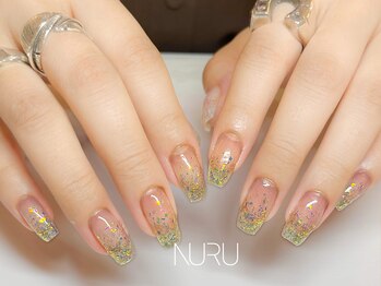 ヌル ネイル 新宿(NURU NAIL)/ラメグラ/シンプル/新宿