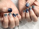 お月見ネイル アートネイル