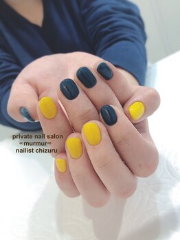プライベート ネイルサロン マーマ(murmur)/アシンメトリーネイル
