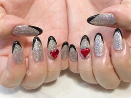 ラメベースフレンチ