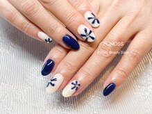 ブリノス(BLINOSS)/ネイビー☆フラワーデザイン