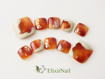 エリクサーネイル 長堀橋(Elixir Nail)/フット　やり放題/クーポン使用