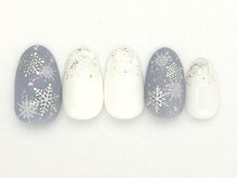 ネイルサロン アビー グランデュオ蒲田店(abbie)/ [蒲田限定C]snowフレーク¥11550