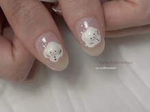 エア(ea)/溶けた雪だるまネイル