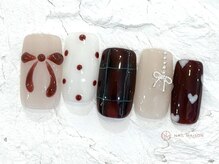 ネイルメゾン 池袋店(NAIL MAISON)/チェックリボン￥9000