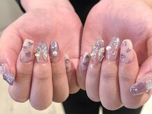 ネイルズ ララ(nails Lala)/purple nail。