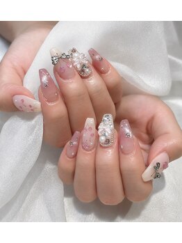 キアラネイルサロンの写真/【日常~イベント&ブライダル◎】定額シンプルコース¥6000→¥5500/持ち込みデザイン120分¥8980/長さ出しも