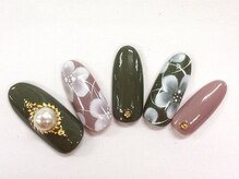 クリスタルネイル ボンベルタ橘店(CRYSTAL NAIL)/フラワーネイル