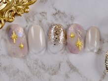 ショコ アンド ラム(Syoko&Lum)/☆ニュアンス×ラメグラネイル☆