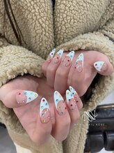 アンナネイル(ANNA Nail)/キラキラフレンチ