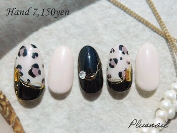 プラスネイル 北千住東口店(PLUS NAIL)/【3158】レオパードネイル
