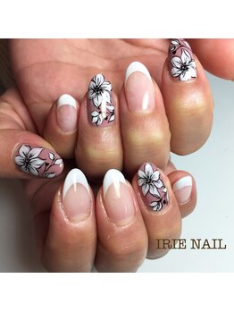 アイリーネイル(IRIE NAIL)/ジェル　手描き4本アート