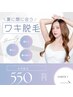 【女性限定★お試しプラン】ワキ脱毛(／1回) ￥550
