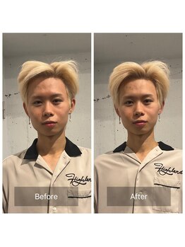 プラスフィール 立川店/目の高さ・エラ張り