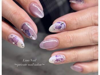リノネイル(Lino Nail)/紫陽花ネイル/夏ネイル/高松栗林