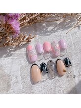 オーブ(AUBE)/バレンタインネイル