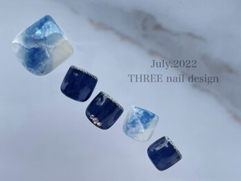 スリー(THREE)/July.2022/nail design