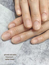 艶々クリアネイル