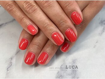ネイルアトリエルカ(nail atelier LUCA)/M-226 シェラックレッドネイル