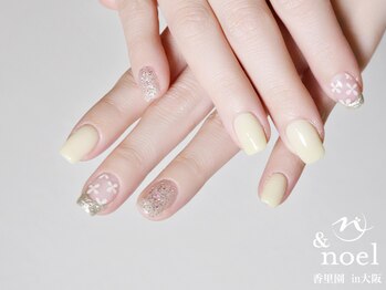 ノエル(Noel)/イエローフラワーネイル