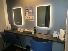 ナップ 南甲府店(nap.)の雰囲気（施術後は、パウダールームでお化粧直しをご利用いただけます。）