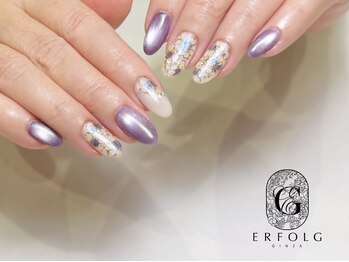 エアフォルク 銀座(ERFOLG)/アネモネ風＊花柄ネイル