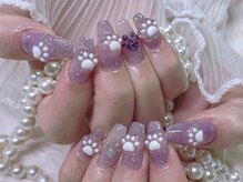 アリーズ(Allies)/パープル肉球ネイル