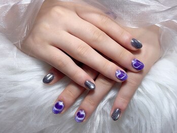 ケイズネイル 八王子(K's Nail Salon)/マグネット2色x光ハート