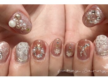 ハニーバニー(HoneyBunny)/ゴージャスなクリスマスネイル