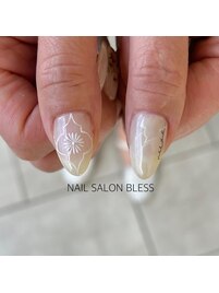 手描きアート×石風ニュアンス