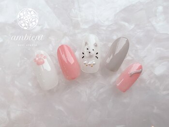 ネイルスタジオ アンビエント 表町店(Nail Studio ambient)/ねこネイル