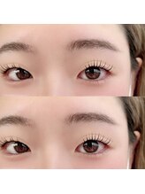アースコアフュールボーテ 小山店(EARTH coiffure beaute)/lash lift：上下