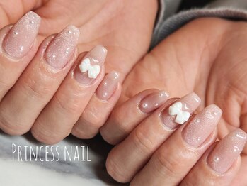 プリンセスネイル(Princess nail)/ワンホンリボン