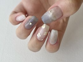 お花ネイル/カラフル