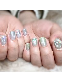 桜ホログラムネイル
